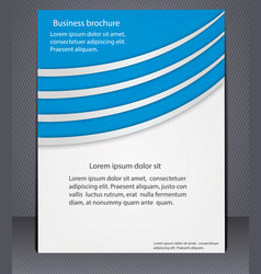 business brochure with elements of lines vector image vector image