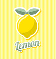 retro lemon vector image