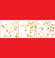 gold stars confetti abstract background with many vector image