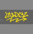 graffiti alphabet vector image vector image