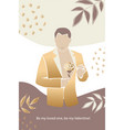 valentines day trendy card story or poster vector image vector image