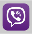 viber logo icon vector image vector image