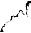 hand drawn cracked glasswalleggground in cartoon vector image