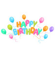 Happy Birthday Banner A Royalty Free Vector Image