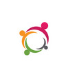 community people care logo and symbols template vector image