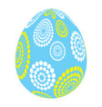 painted easter egg simple icon vector image vector image
