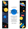space exploration - modern flat design style vector image