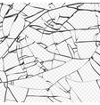 surface broken glass texture sketch shattered vector image vector image