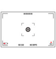 digital camera viewfinder design element vector image