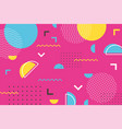 geometric shapes minimal memphis 80s 90s style vector image