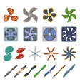 propeller fan vector image