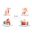 wild west - indian with archery on horse vector image vector image