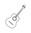 acoustic guitar icon vector image