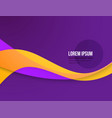 modern colorful flow poster wave liquid shape vector image