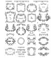 set of vintage frames vector image