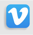 vimeo logo icon vector image vector image