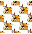 cartoon cat and dog seamless pattern vector image vector image