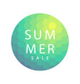 summer sale banner template design vector image vector image