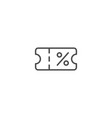 discount coupon icon vector image vector image