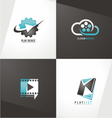 movie logo designs vector image vector image