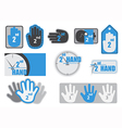second hand label tag vector image