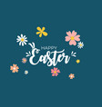 cute cartoon happy easter spring holiday vector image vector image