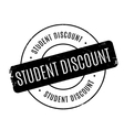student discount rubber stamp vector image