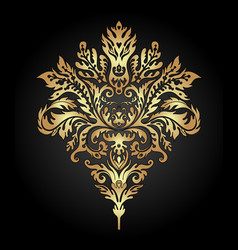 vintage ornate element in baroque style seamless vector image