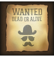 wanted poster vector image vector image
