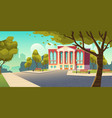 college building educational institution school vector image vector image