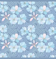 floral seamless pattern flower background vector image