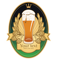pint label vector image vector image