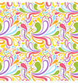 colorful summer seamless pattern with floral vector image vector image