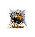 off-road atv buggy logo extreme championship vector image