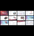 business presentation templates vector image vector image