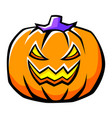 happy halloween pumpkin holiday vector image vector image