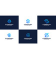 set of initial letter s logo design symbol vector image