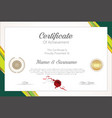 certificate or diploma modern design template 6308 vector image