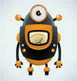 cute retro robot vector image vector image