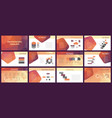 business presentation templates vector image vector image