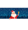 cartoon christmas santa claus winter holiday vector image vector image