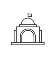 government icon building construction symbol vector image vector image
