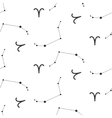 aries constellation seamless pattern vector image vector image