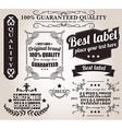 collection of vintage retro labels badges stamps vector image