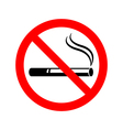 no smoking sign vector image