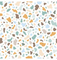 terrazzo seamless pattern texture vector image vector image