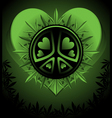 psychedelic cannabis vector image