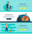 animal care horizontal banners vector image
