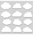 clouds big set vector image