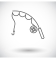 fishing rod vector image